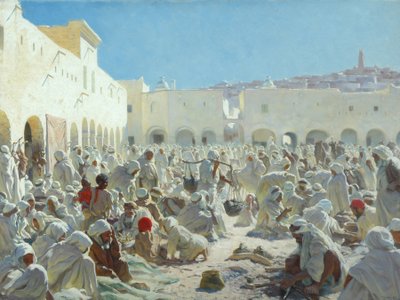 The Market Place, Guardia by Thomas Frederick Mason Sheard